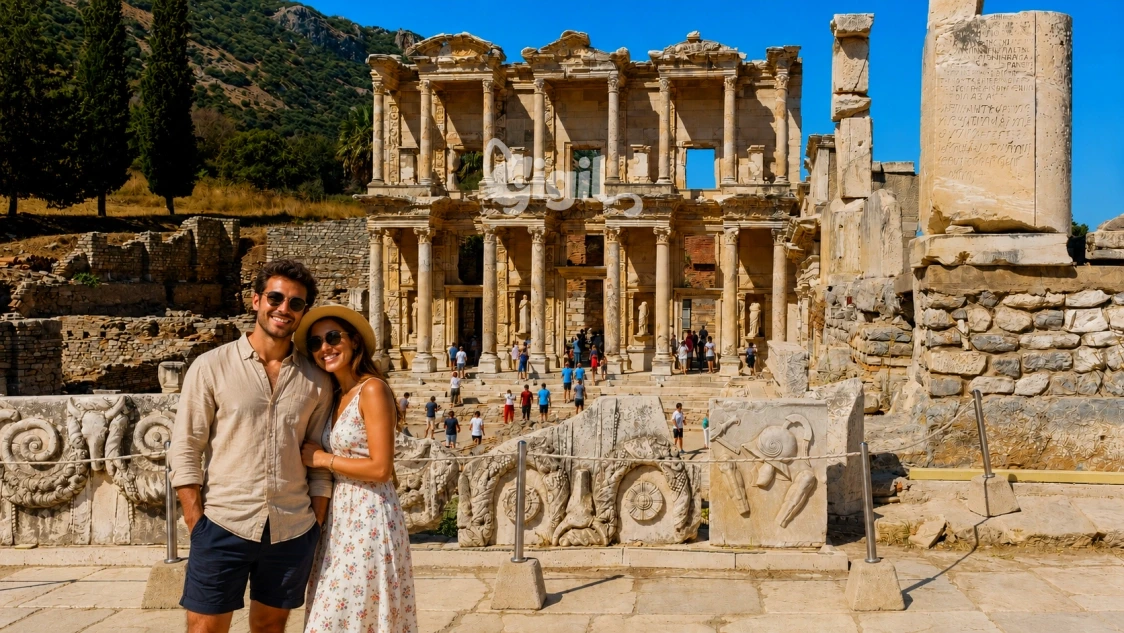 Celsus Library from the Ancient Walkway