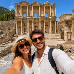 Private 2-Day Ephesus, Virgin Mary, Terrace Houses, St. John Basilica & Artemis Package by Flight from Alanya Airport