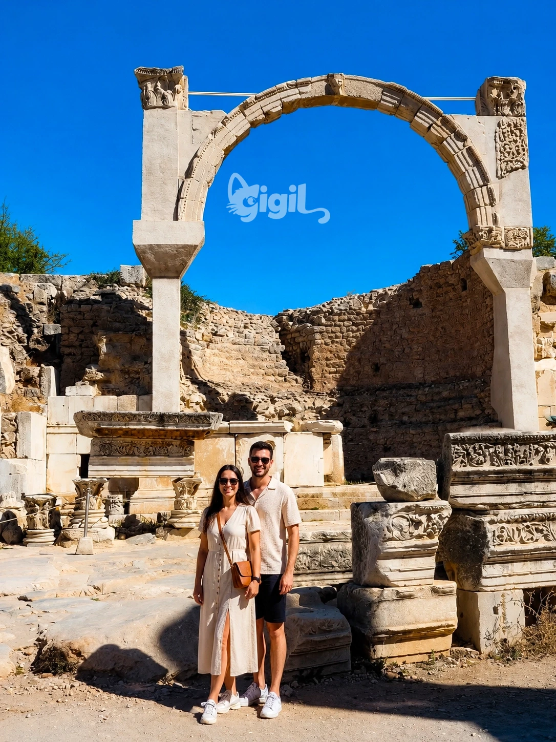 Domitian Temple Remains in Ephesus