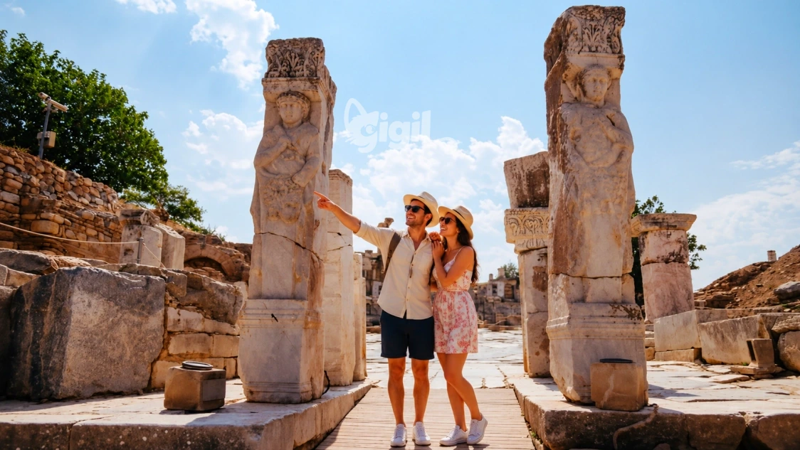 Heracles Gate Reliefs in Ephesus