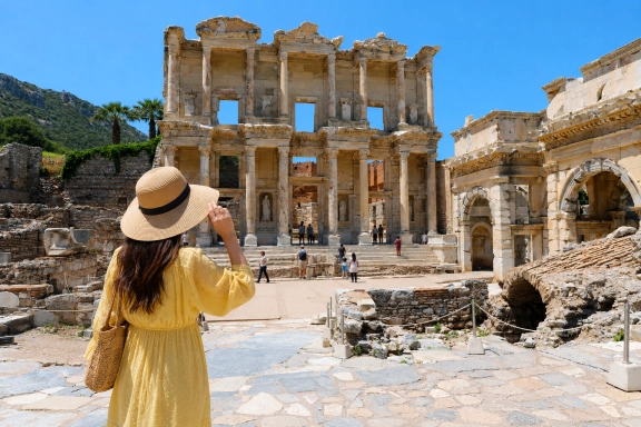 Private Same-Day Ephesus, Virgin Mary, Terrace Houses, St. John Basilica & Artemis Tour from Chios Ending in Izmir