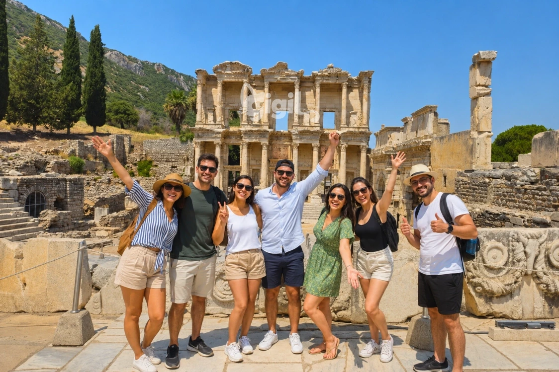 Library of Celsus Facade in Ephesus