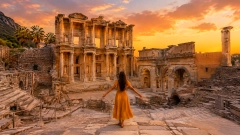 Private 2-Day Ephesus, Virgin Mary, Terrace Houses, St. John Basilica & Artemis Package from Leros Port to Izmir