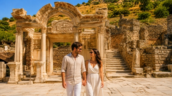 Temple of Hadrian Facade in Ephesus