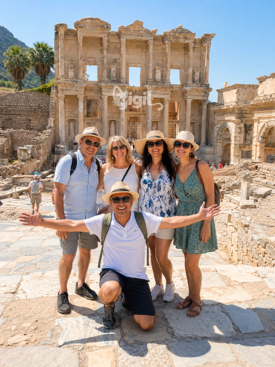 Celsus Library Architectural Close View