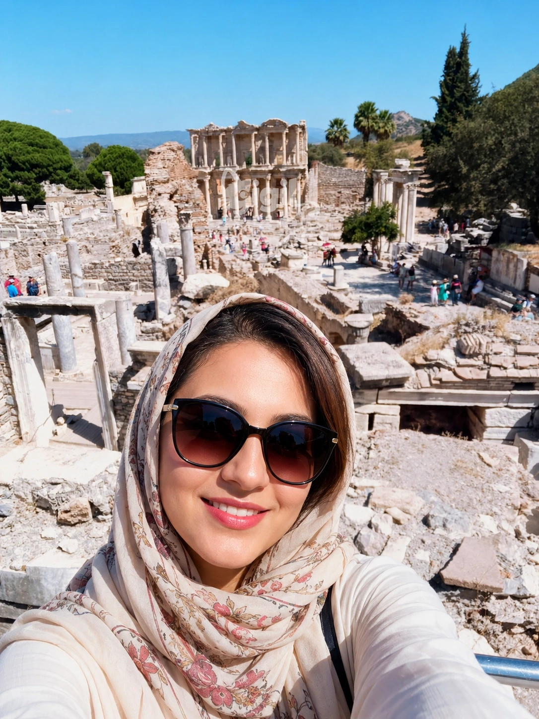 Celsus Library Facade Composition
