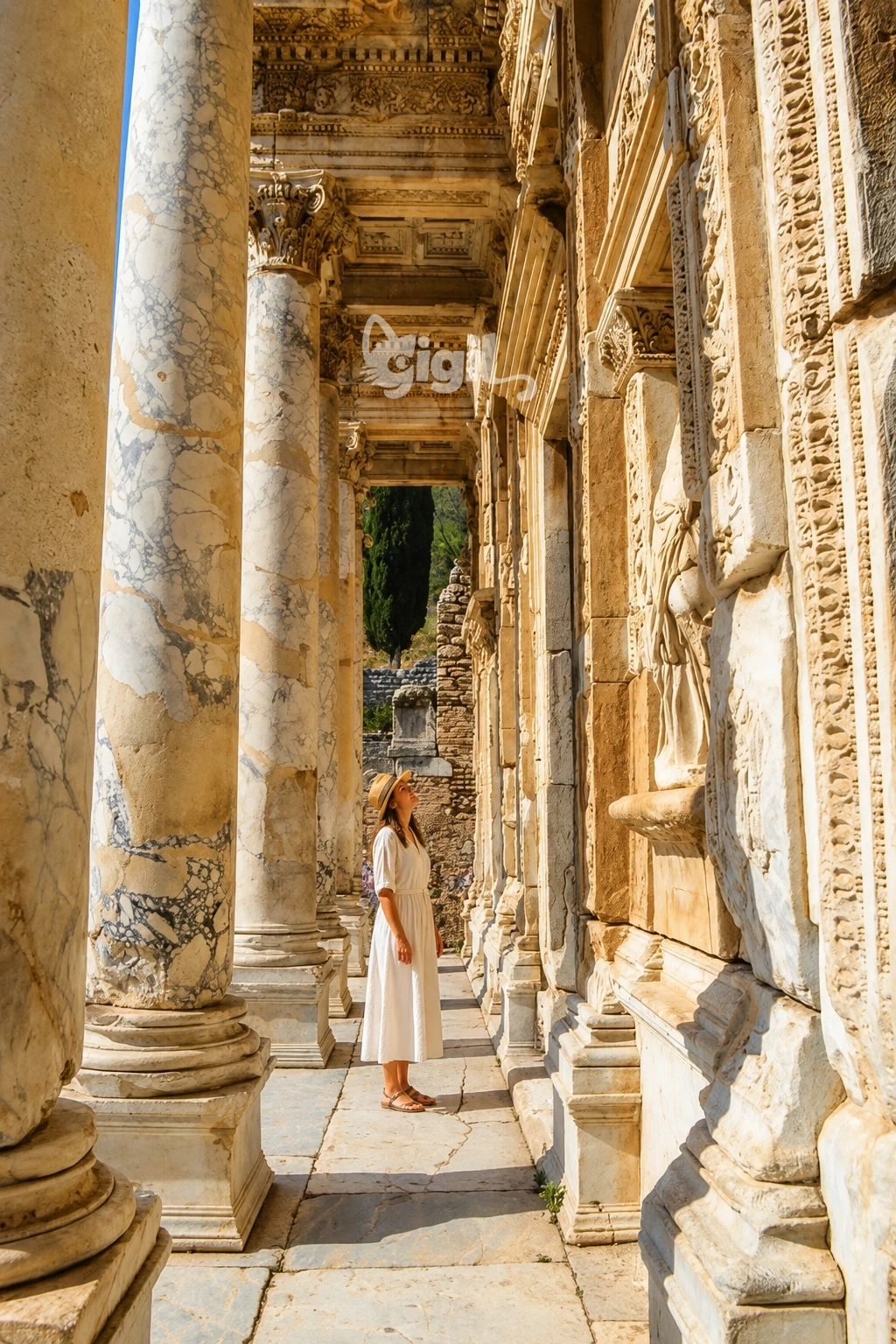 Celsus Library Marble Architecture