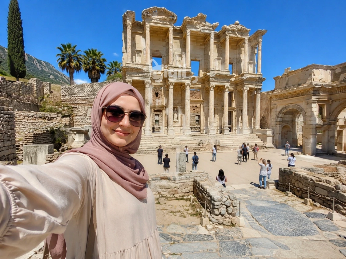 Heritage View of Celsus Library