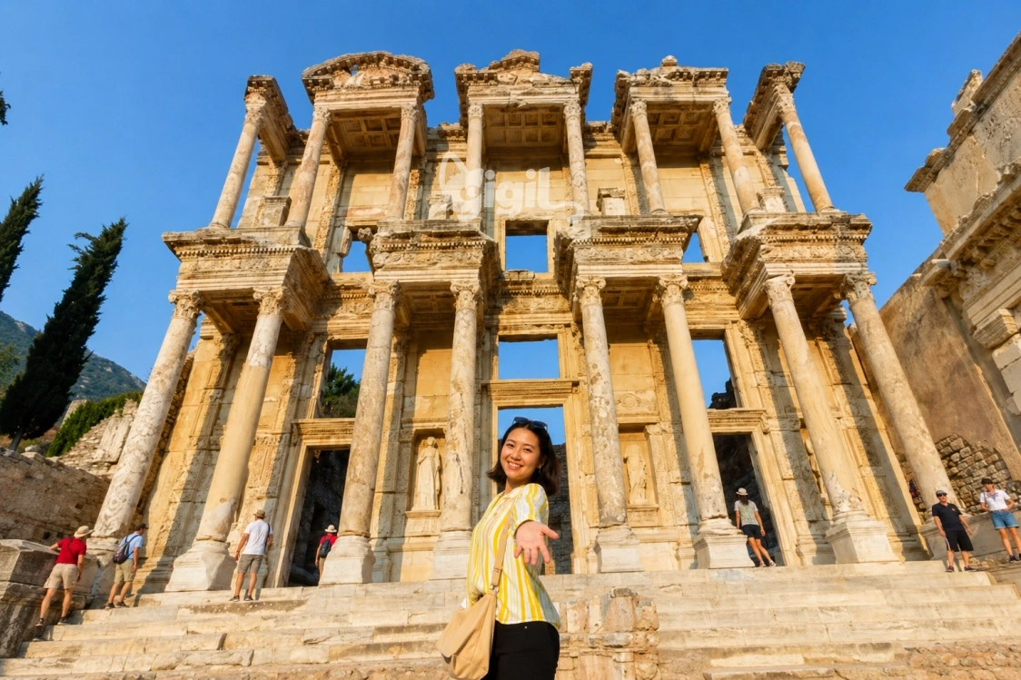 Marble Niche at Celsus Library
