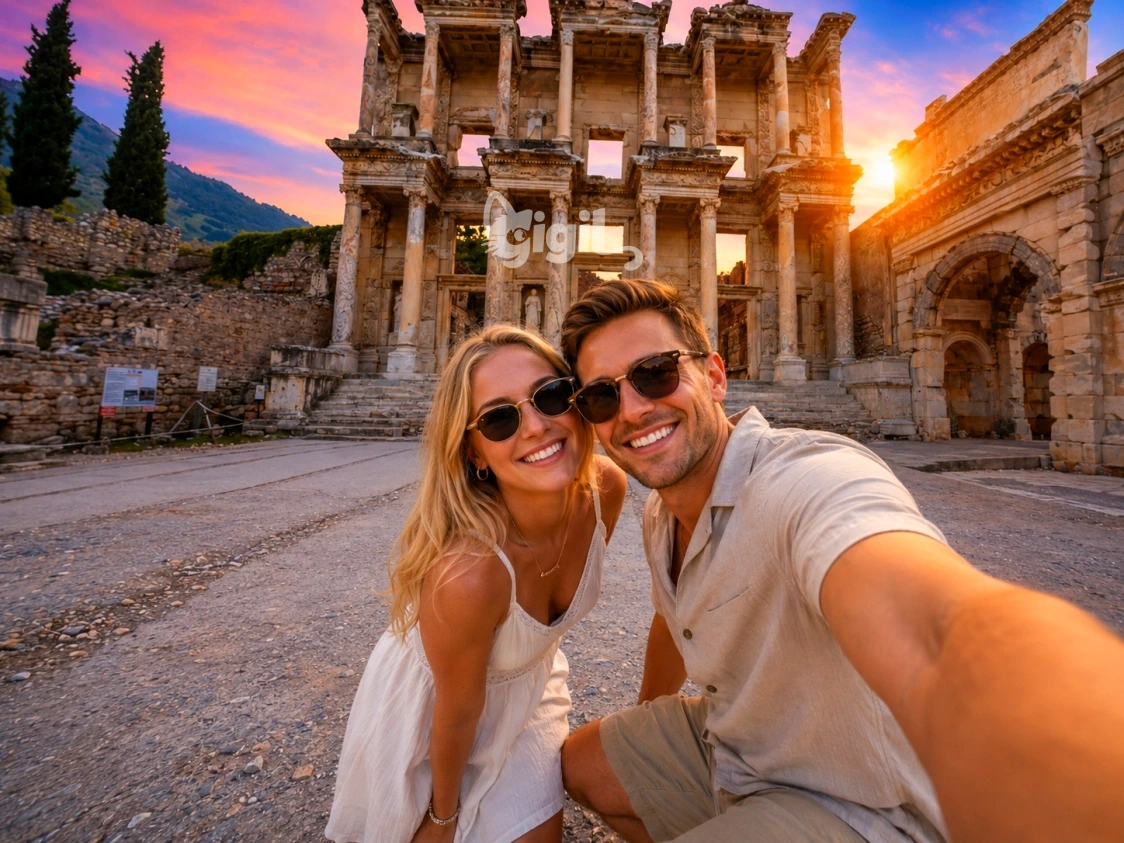 Roman City View at Celsus Library