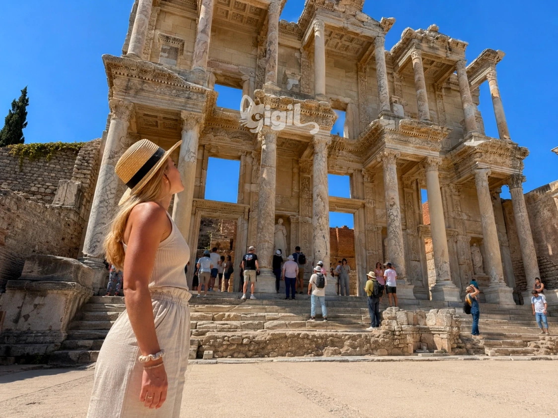 Celsus Library Scene in Ephesus