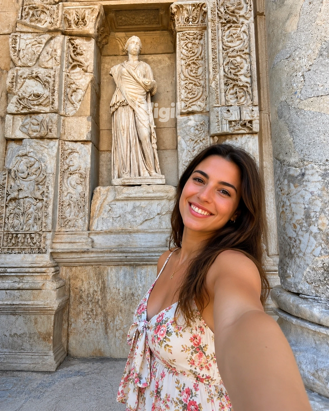 Classical Heritage Scene at Celsus Library