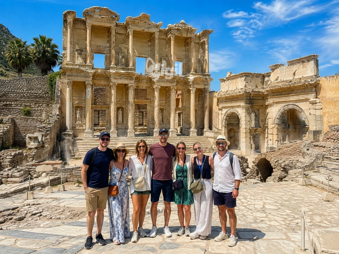 Courtyard Angle at Celsus Library
