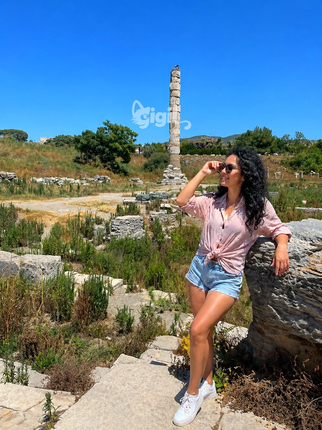 Historic Detail at Temple of Artemis