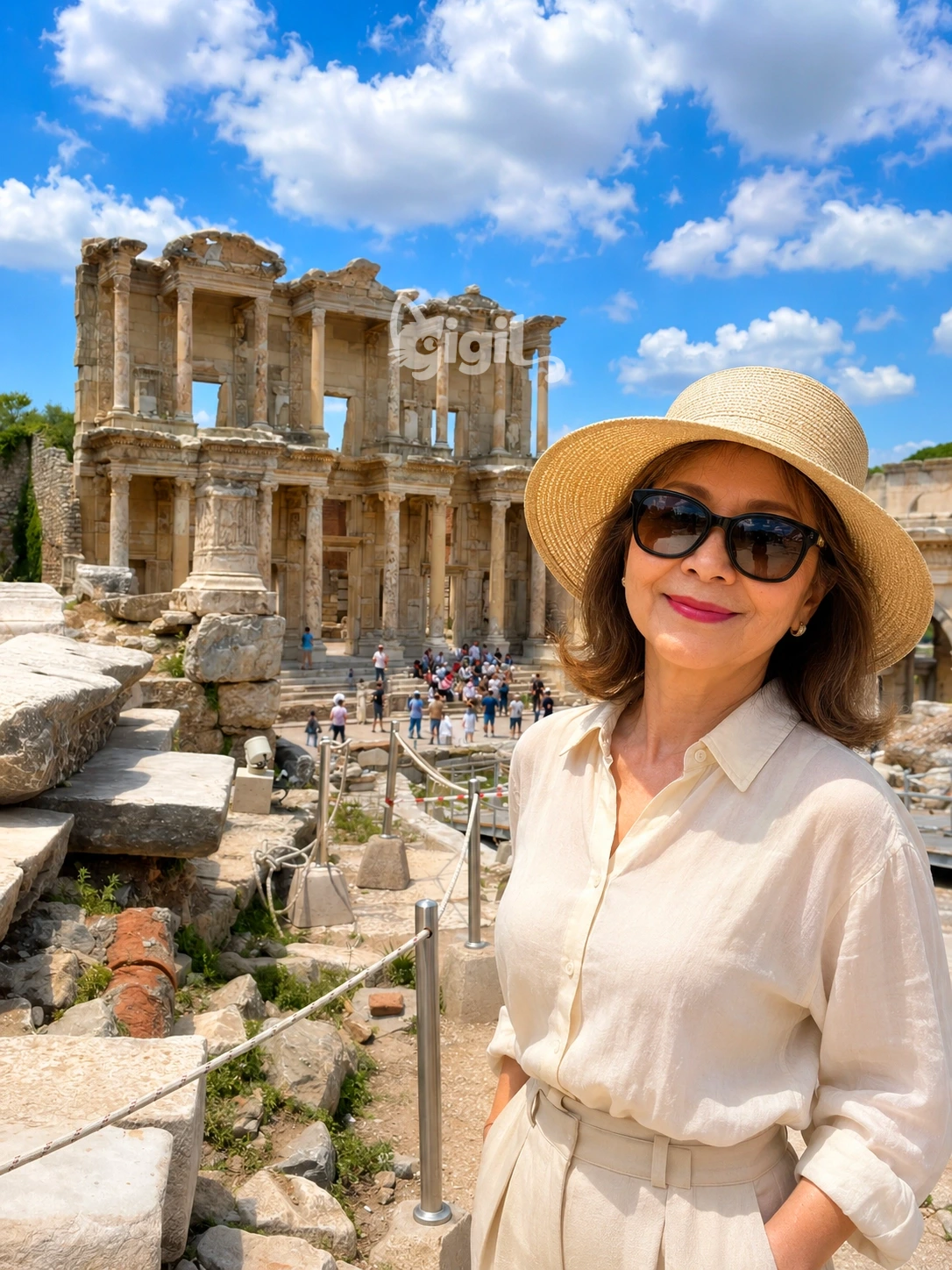 Historic Facade of Celsus Library