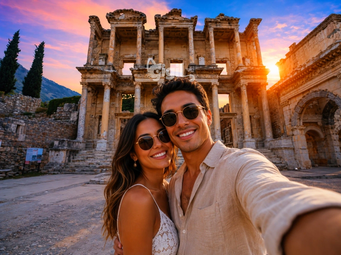 Historic Setting Around Celsus Library