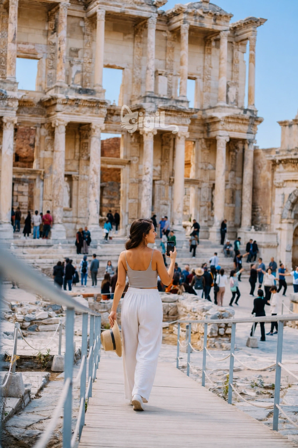 Library of Celsus Front in Ephesus