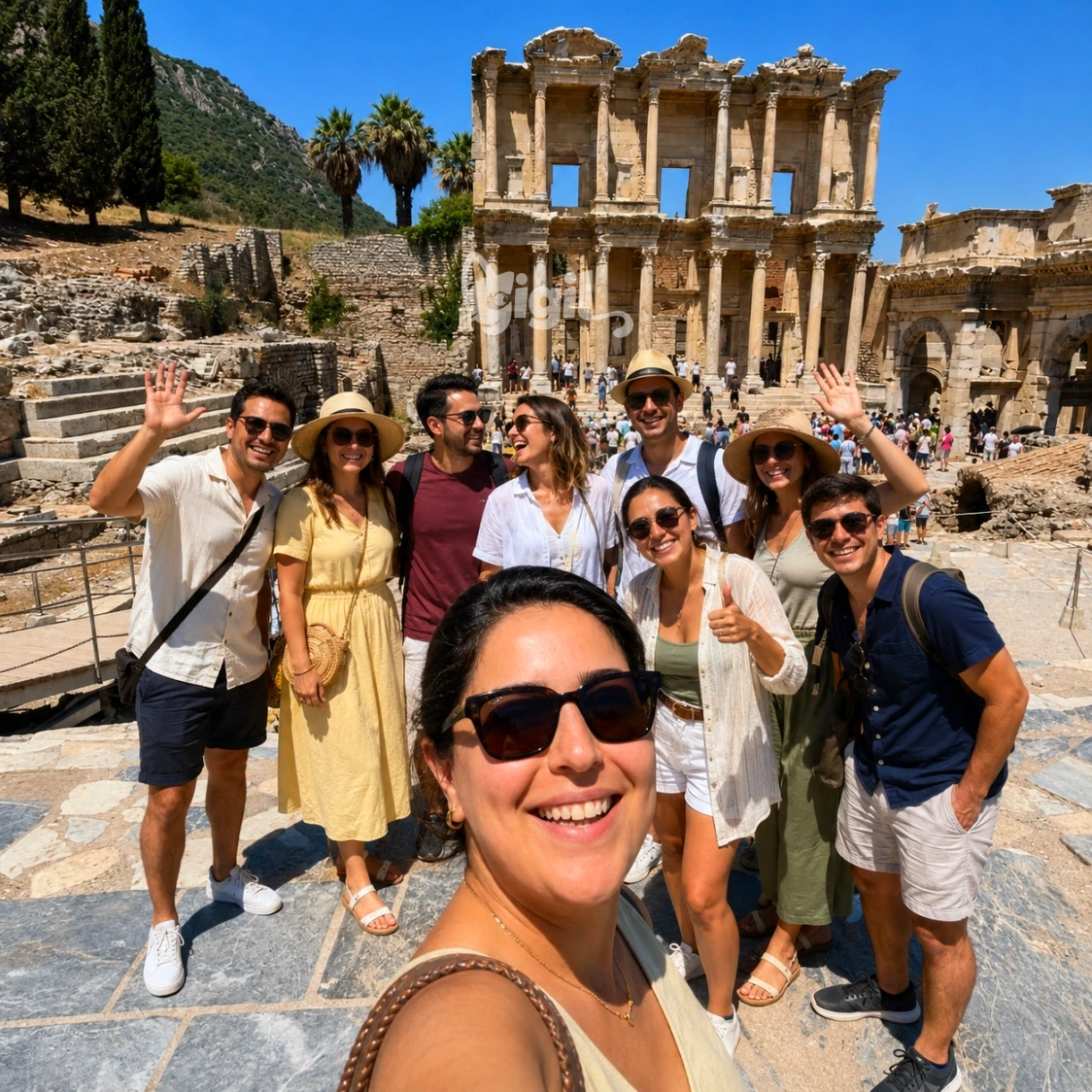 Photo Point at the Library of Celsus