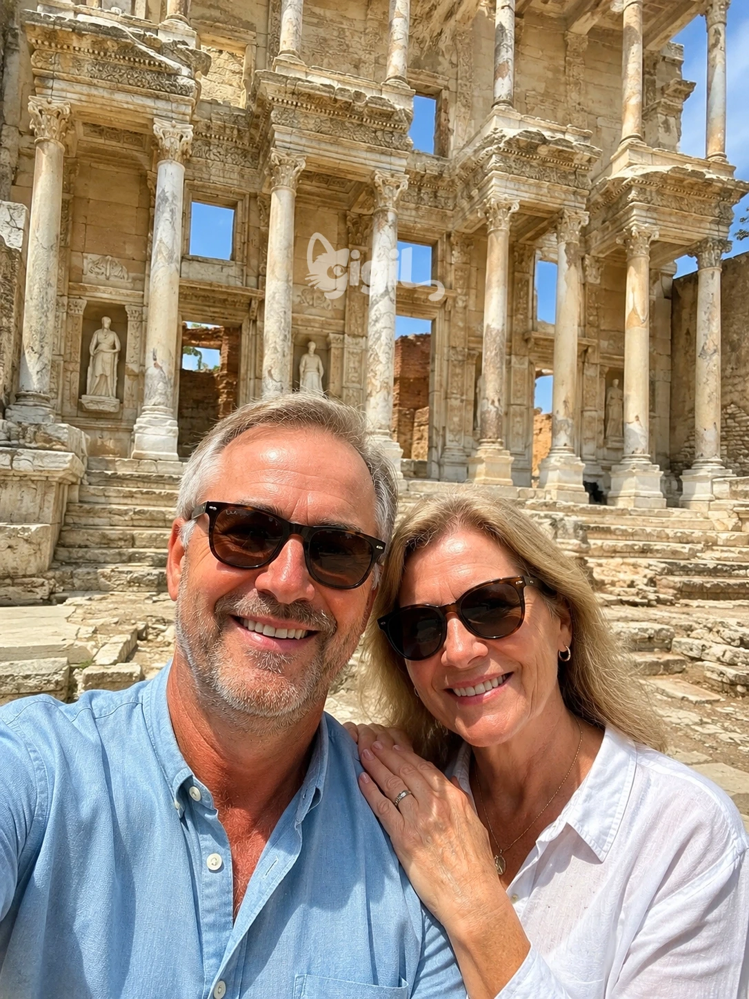 Restored Front of Celsus Library