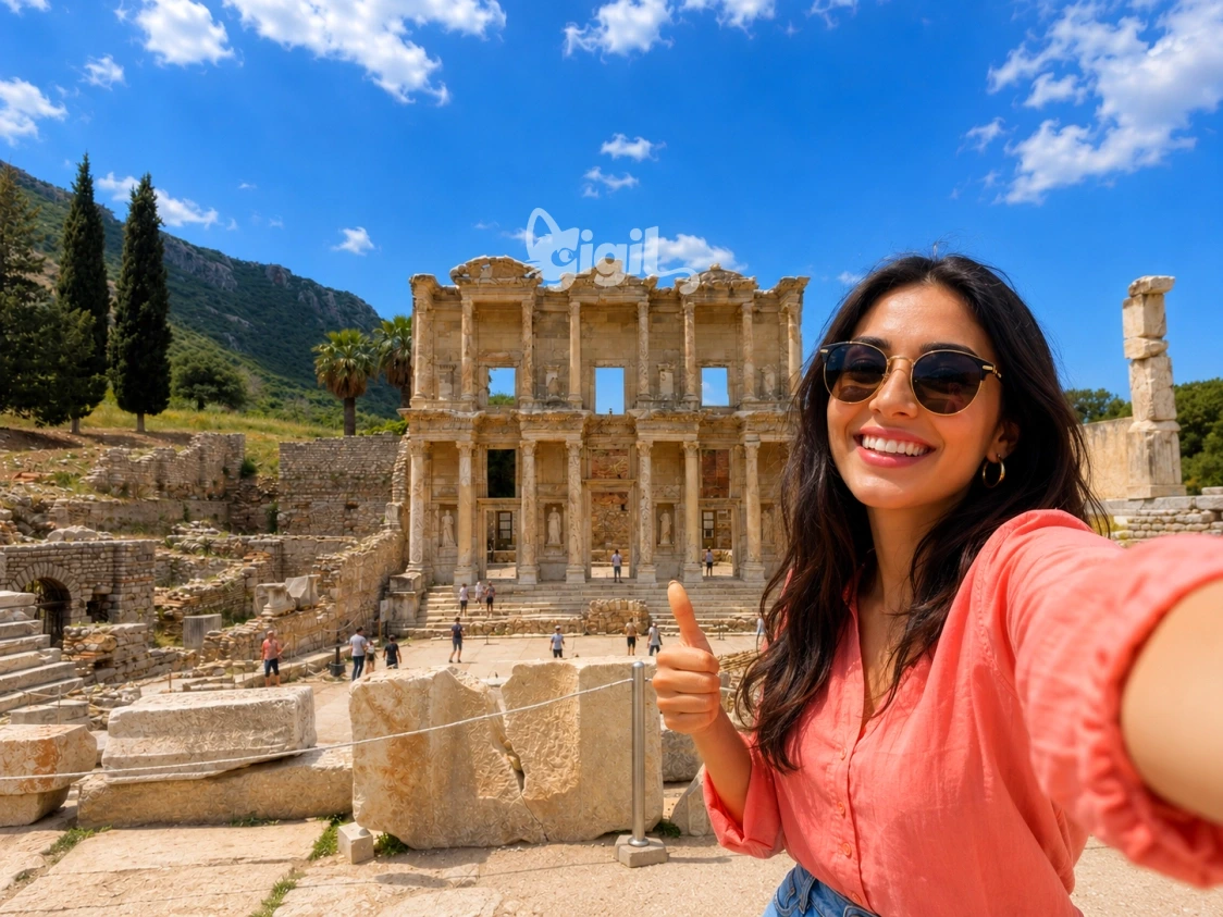 Site View of the Celsus Library