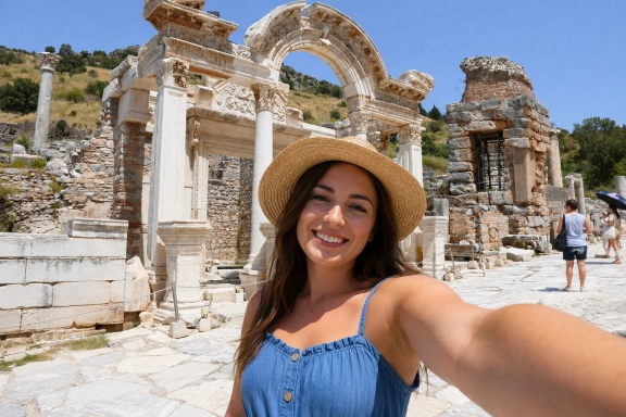 Temple of Hadrian Facade
