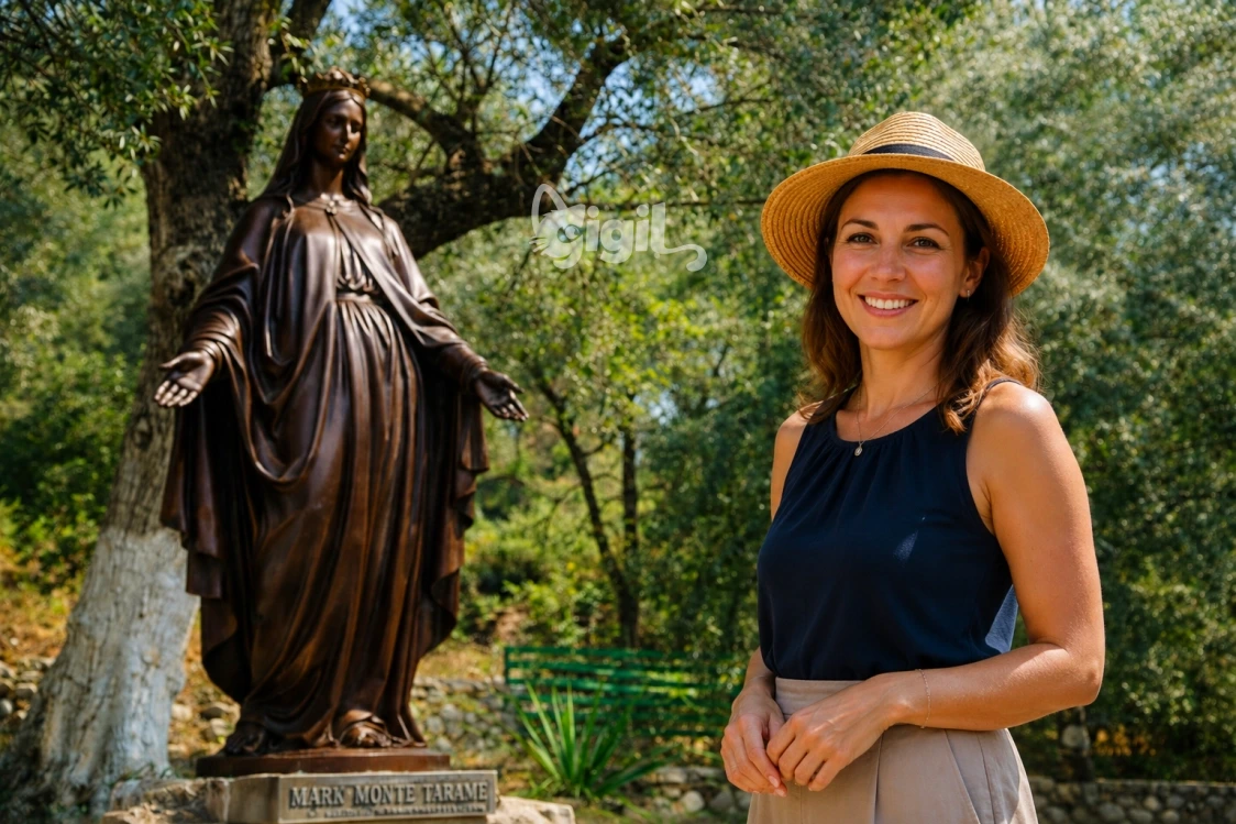 Virgin Mary Statue by Olive Road