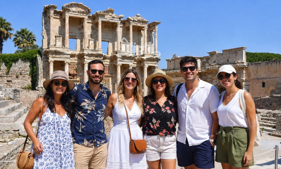 Celsus Library Among Ancient Ruins