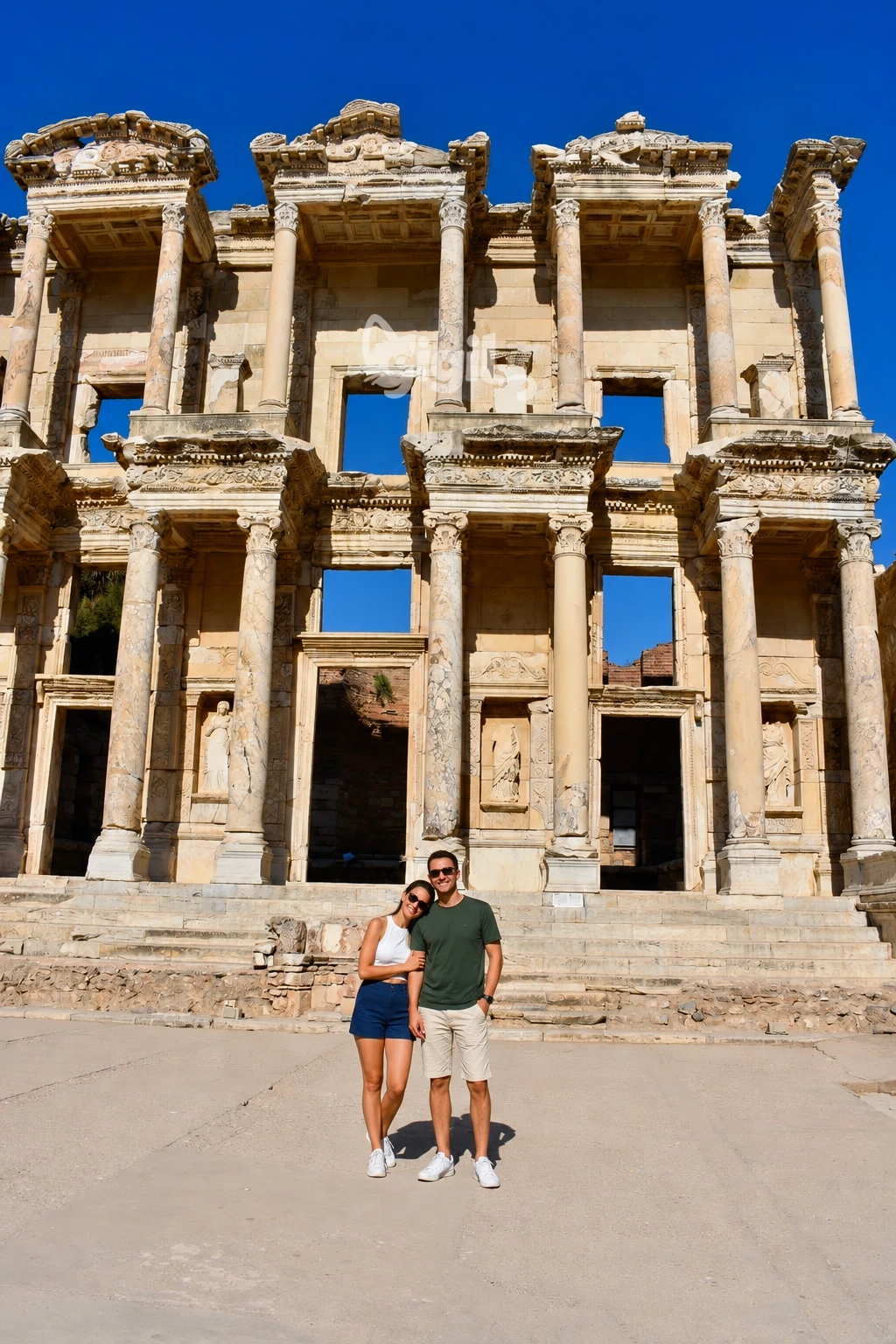 Classical Front of Celsus Library