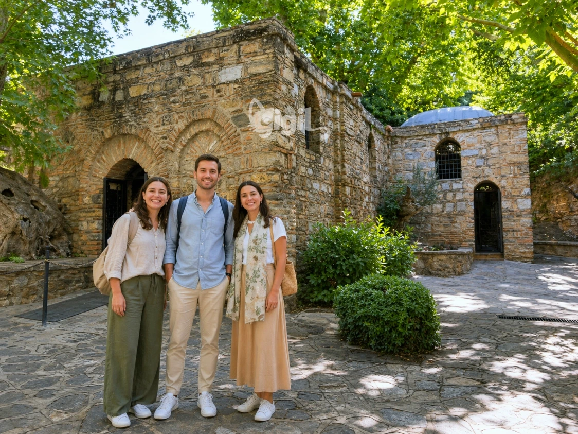 Exterior Stone Church at House of Virgin Mary