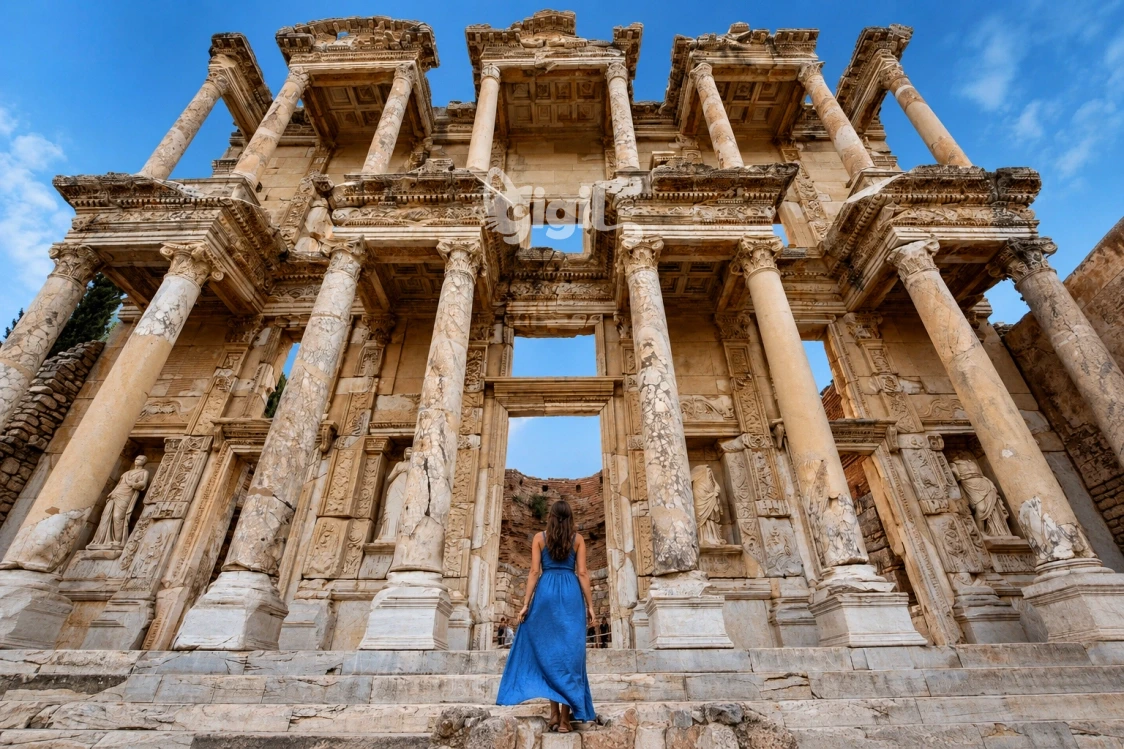 Imperial Detail on Celsus Library