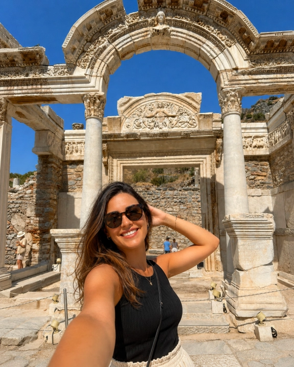 Visitor View of Hadrian Temple