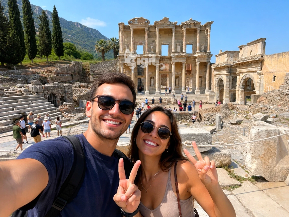 Ancient Urban Setting at Celsus Library