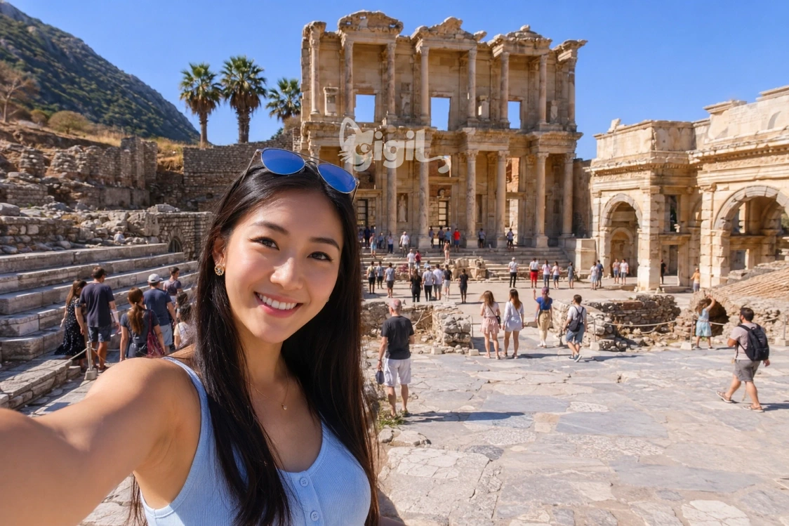 Celsus Library Ancient City View