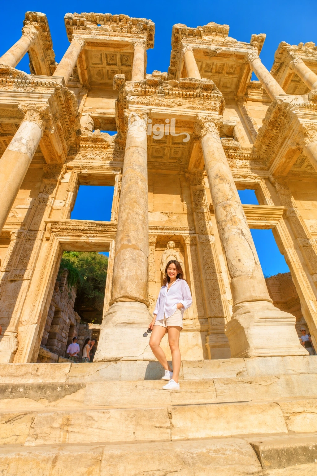Celsus Library Architectural Perspective