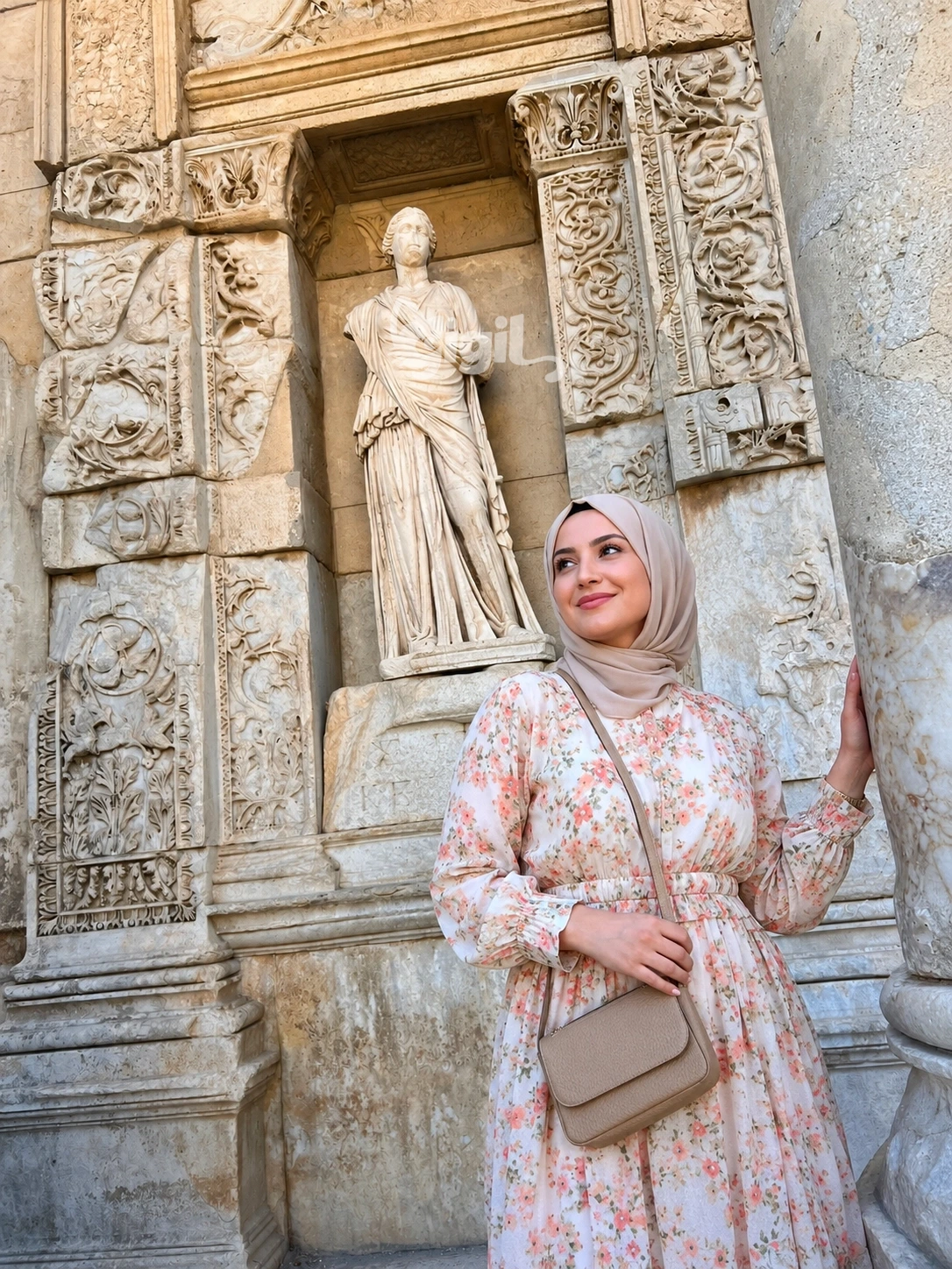 Celsus Library Frontage Detail