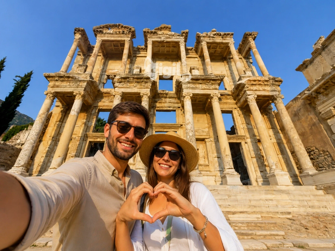 Celsus Library Landmark in Ephesus