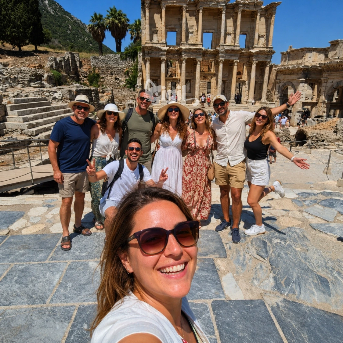 Column Detail at the Celsus Library