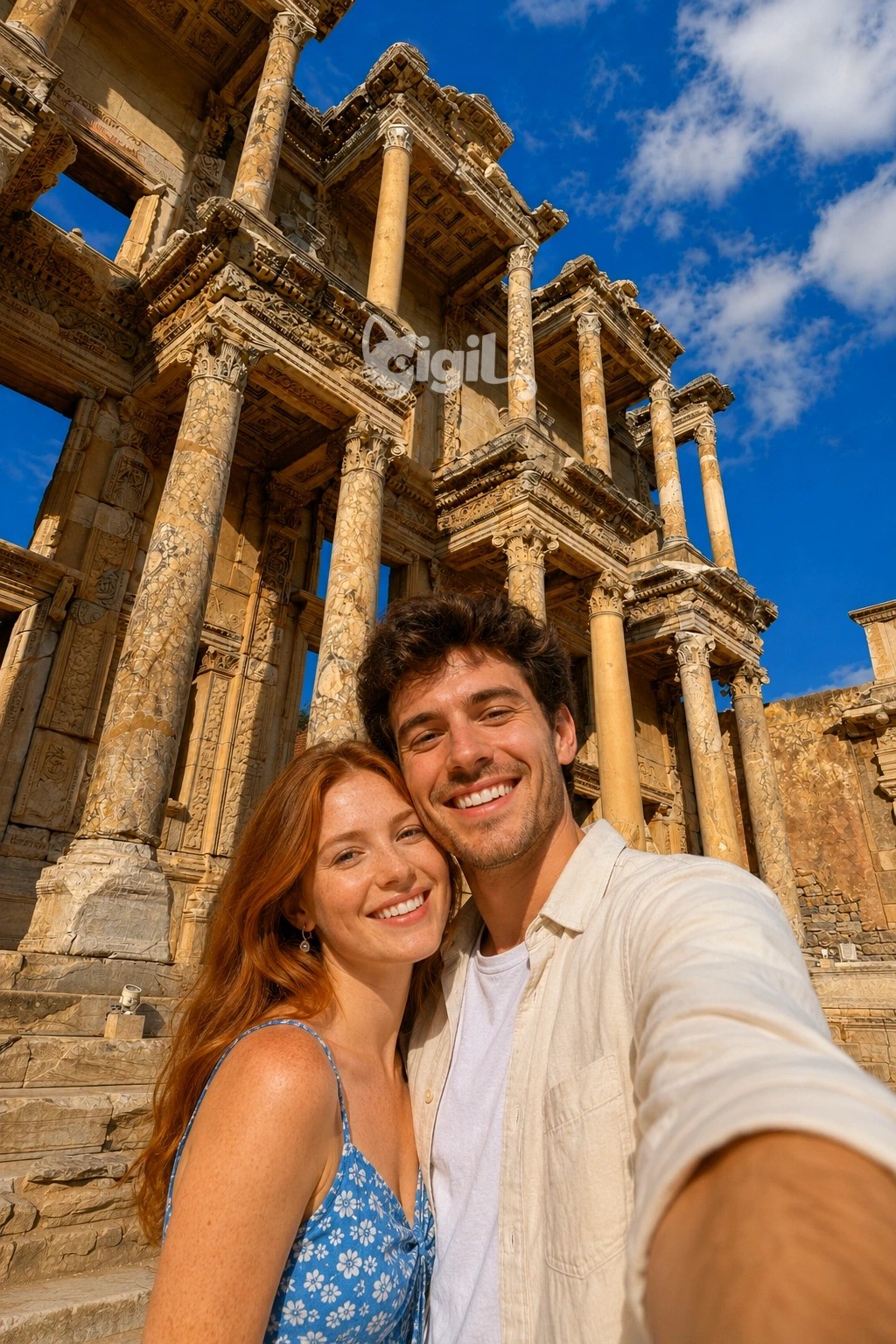 Library of Celsus Facade in Ephesus
