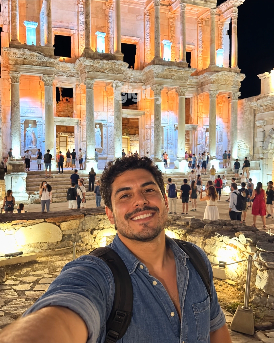 Celsus Library Perspective in Ephesus