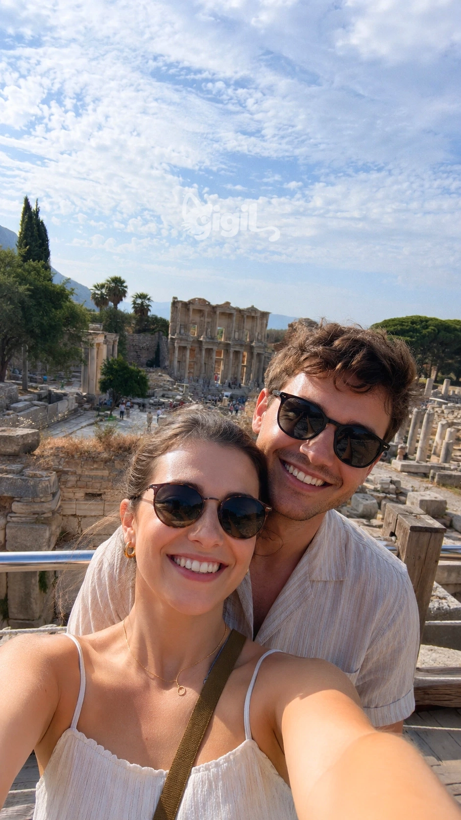 Ancient City Light on Celsus Library