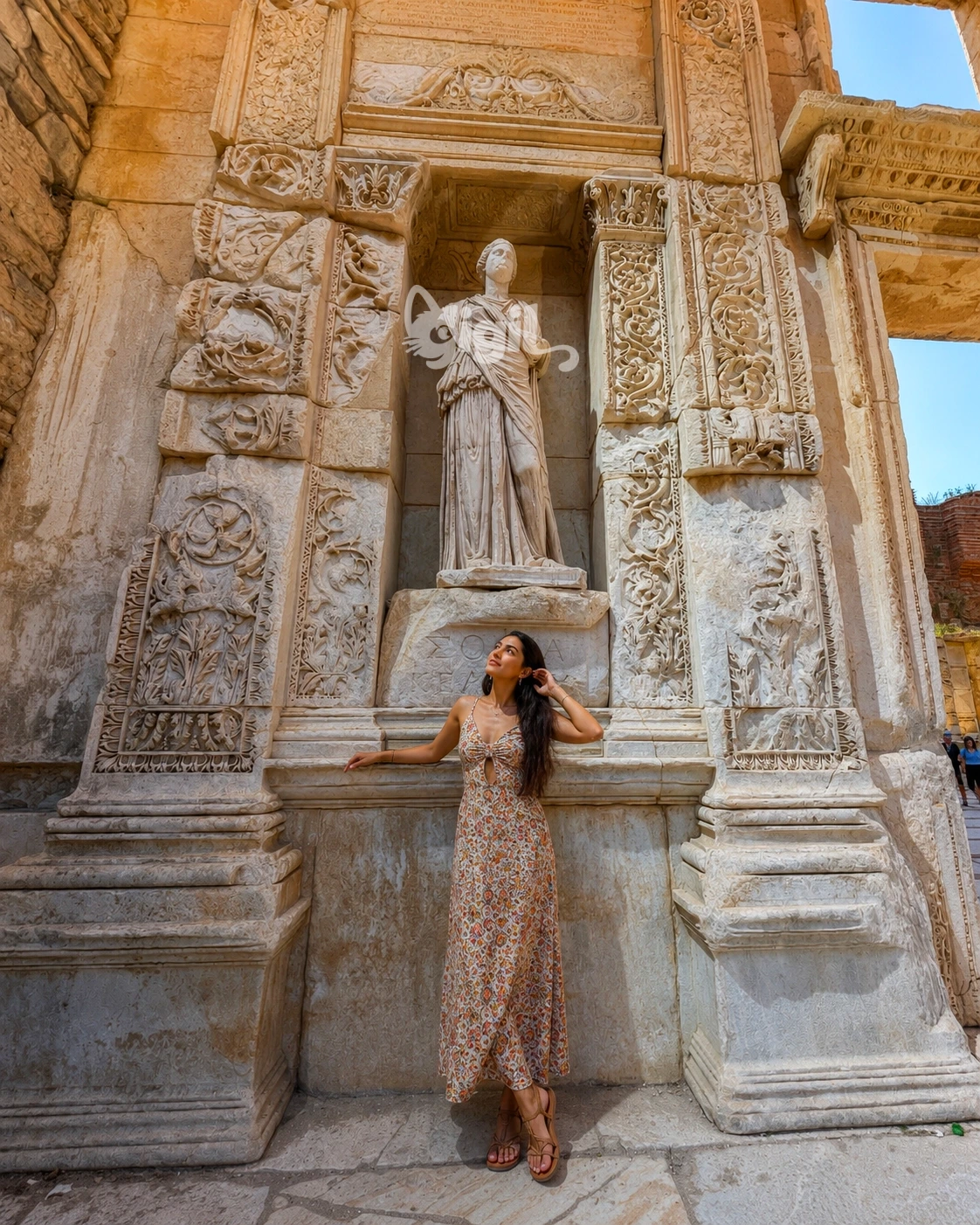 Ancient Site Setting of Celsus Library