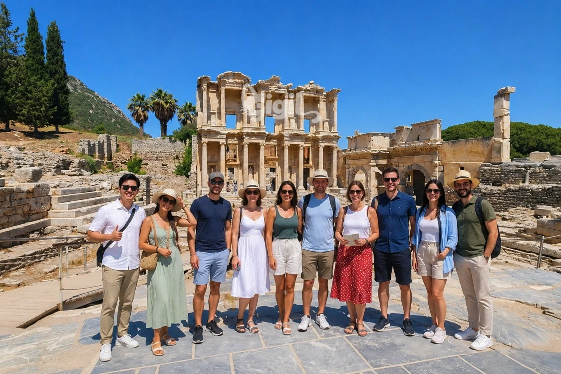 Celsus Library Stonework Angle