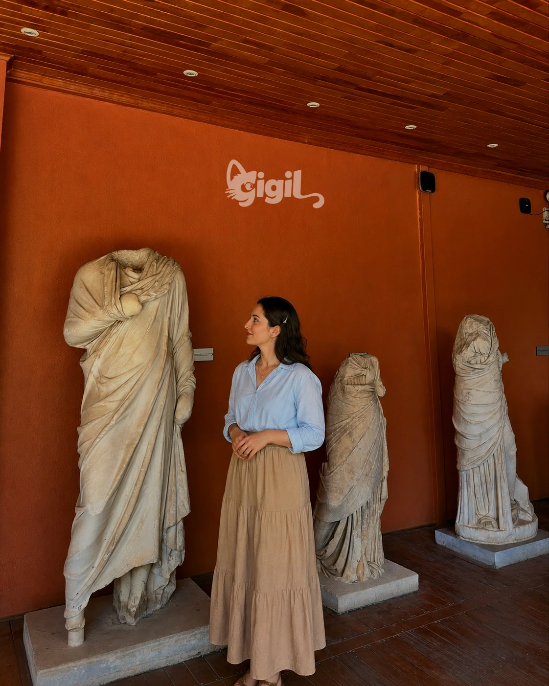 Ephesus Museum Draped Marble Figures