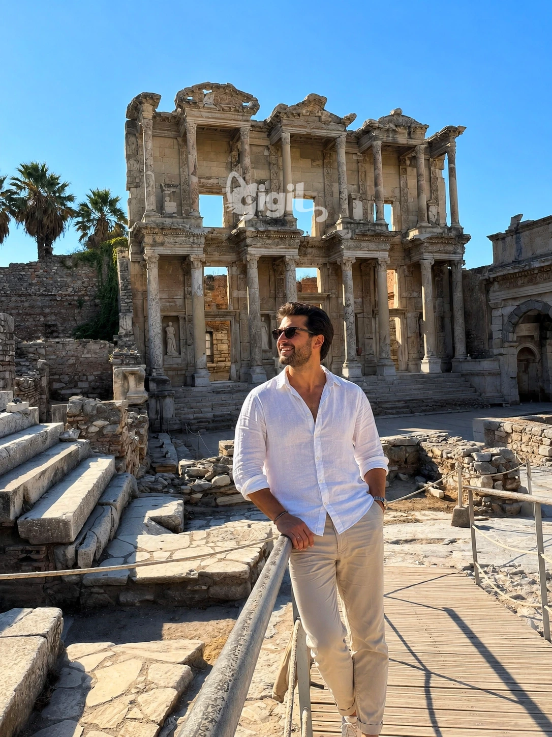Ground View of Celsus Library