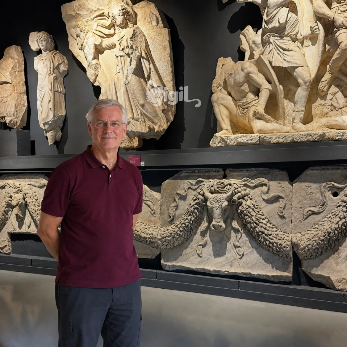 Hadrian Friezes Museum Interior View