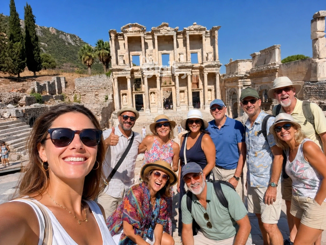Heritage Scene at the Library of Celsus