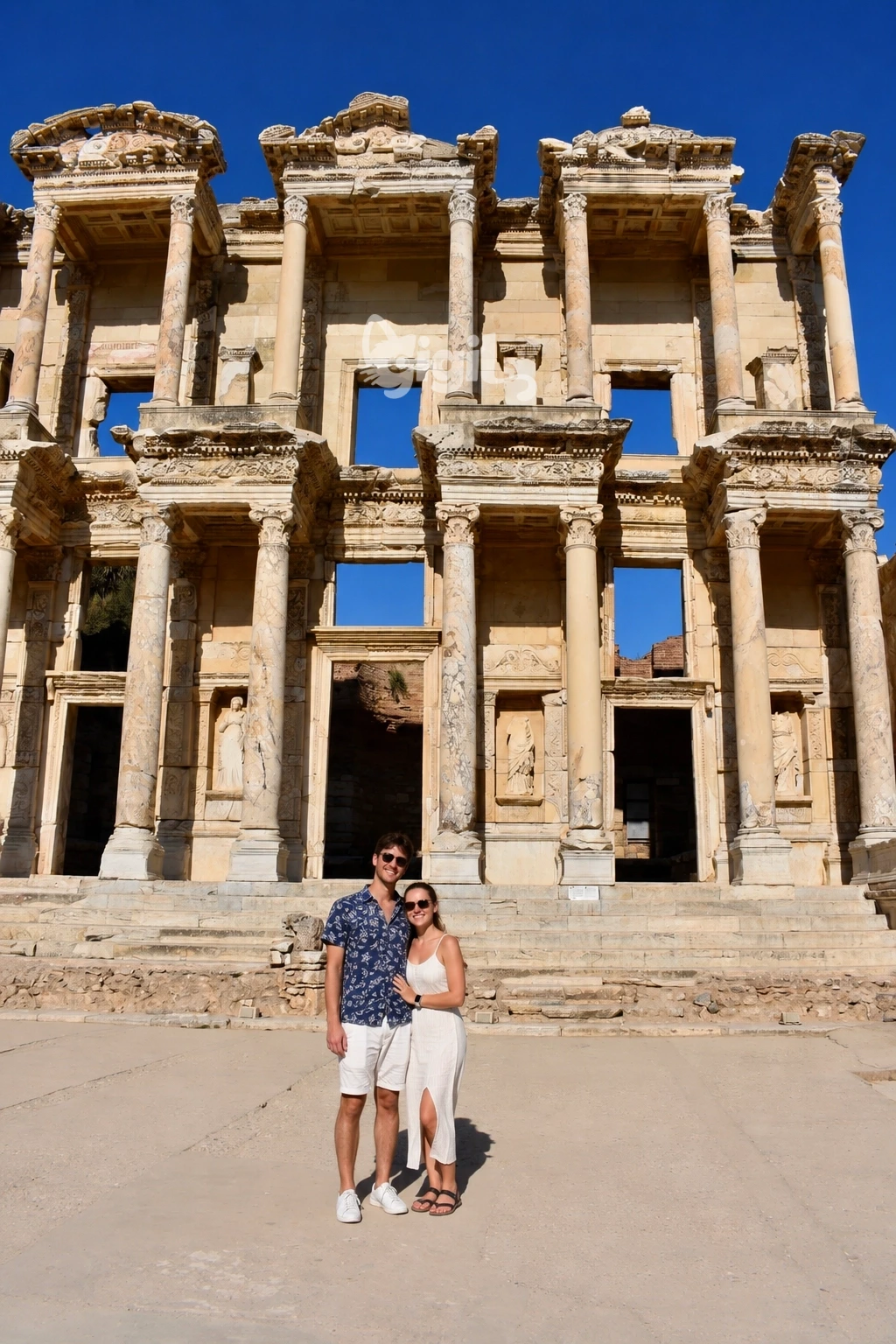 Roman Stone Architecture at Celsus Library