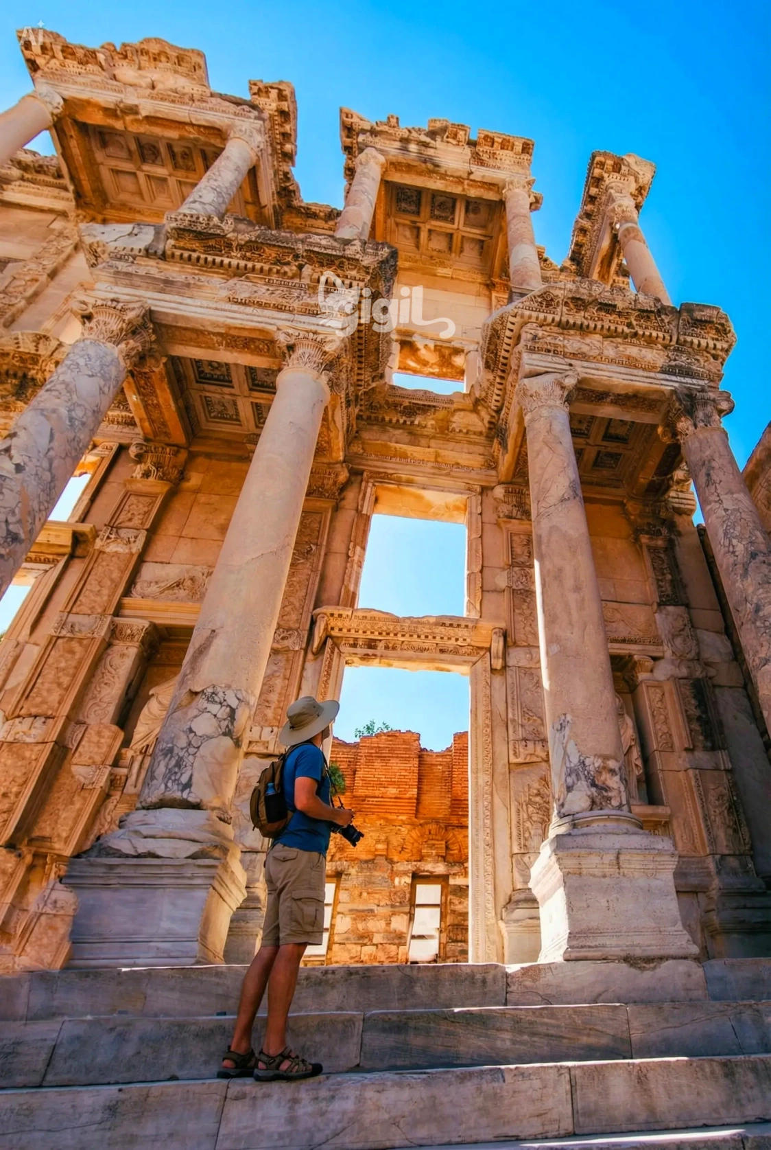 Facade Composition at Celsus Library