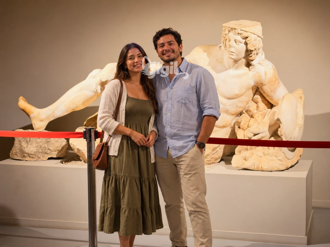 Gallery View of Resting Warrior Statue