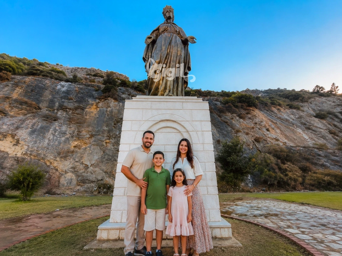 Golden Statue of the Virgin Mary